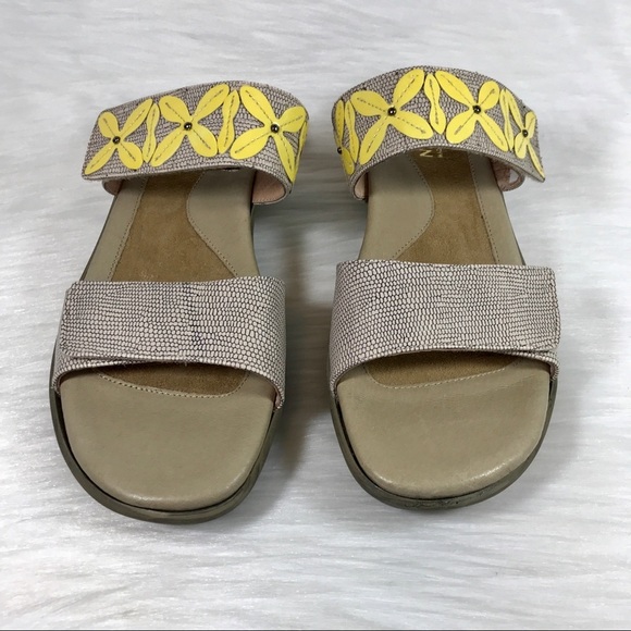 Naot Port Sandals Beige Yellow Shoes 40 US 9 - Picture 5 of 8